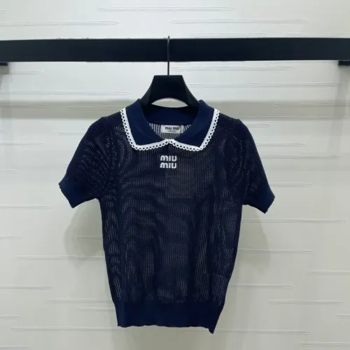 Wholesale MIU MIU T-Shirts Short Sleeved For Women #1472897 $88.00 USD, Wholesale Quality Replica MIU MIU T-Shirts