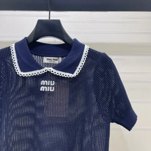 Replica MIU MIU T-Shirts Short Sleeved For Women #1472897 $88.00 USD for Wholesale