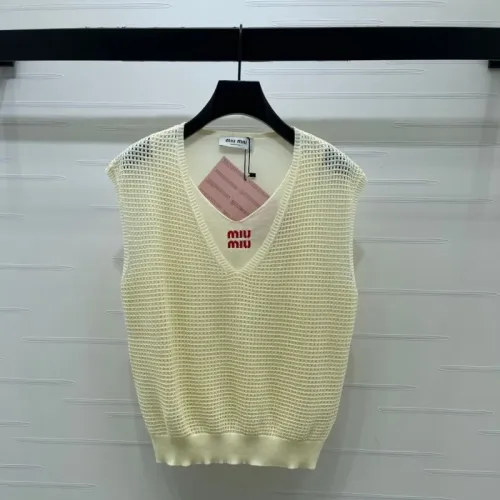 Wholesale MIU MIU T-Shirts Sleeveless For Women #1472900 $88.00 USD, Wholesale Quality Replica MIU MIU T-Shirts