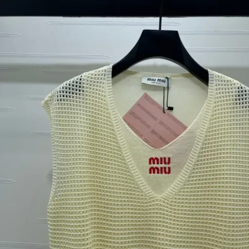 Replica MIU MIU T-Shirts Sleeveless For Women #1472900 $88.00 USD for Wholesale