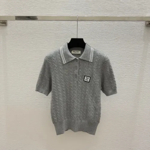 Wholesale MIU MIU T-Shirts Short Sleeved For Women #1472902 $88.00 USD, Wholesale Quality Replica MIU MIU T-Shirts