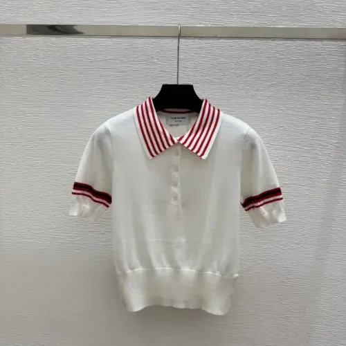 Wholesale Thom Browne TB T-shirts Short Sleeved For Women #1472925 $85.00 USD, Wholesale Quality Replica Thom Browne TB T-Shirts