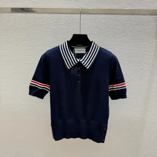 Wholesale Thom Browne TB T-shirts Short Sleeved For Women #1472926 $85.00 USD, Wholesale Quality Replica Thom Browne TB T-Shirts