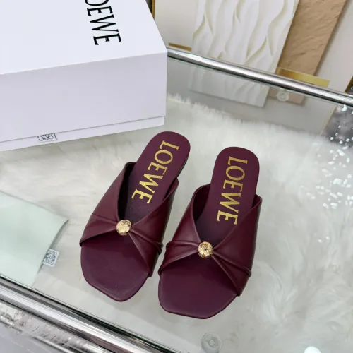 Replica LOEWE Slippers For Women #1472949 $80.00 USD for Wholesale