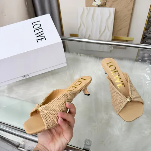 Replica LOEWE Slippers For Women #1472958 $82.00 USD for Wholesale