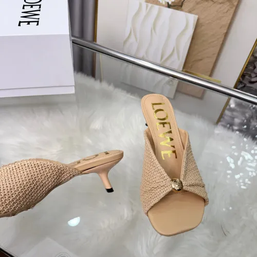 Replica LOEWE Slippers For Women #1472958 $82.00 USD for Wholesale