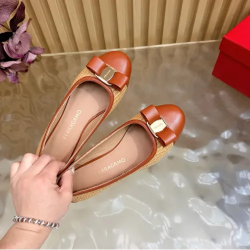Replica Salvatore Ferragamo Flat Shoes For Women #1472993 $102.00 USD for Wholesale