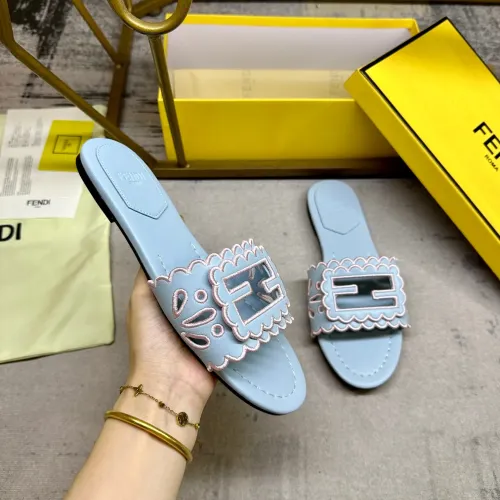 Replica Fendi Slippers For Women #1473003 $88.00 USD for Wholesale