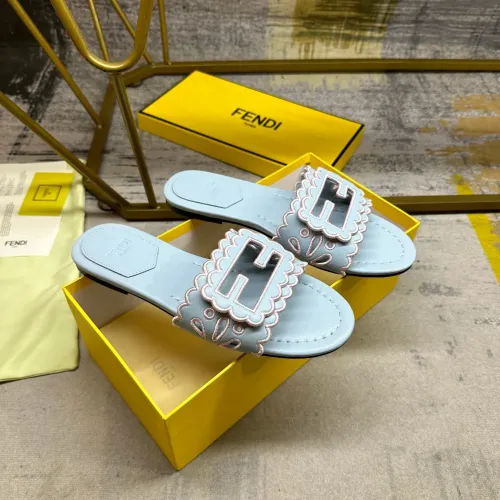 Replica Fendi Slippers For Women #1473003 $88.00 USD for Wholesale