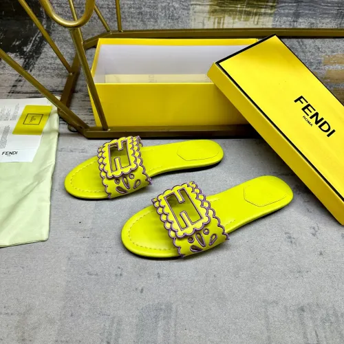 Wholesale Fendi Slippers For Women #1473005 $88.00 USD, Wholesale Quality Replica Fendi Slippers