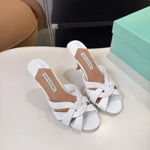 Replica AQUAZZURA Slippers For Women #1473025 $88.00 USD for Wholesale