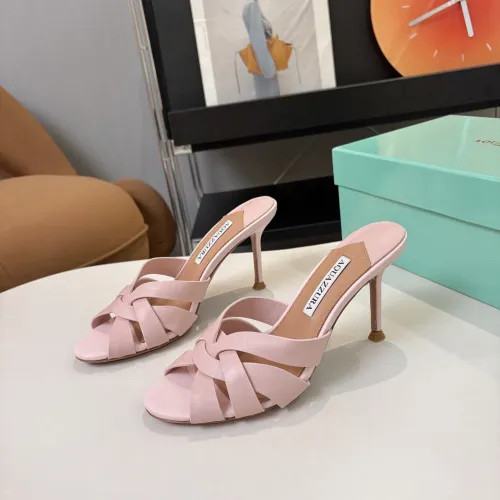 Wholesale AQUAZZURA Slippers For Women #1473026 $88.00 USD, Wholesale Quality Replica AQUAZZURA Slippers