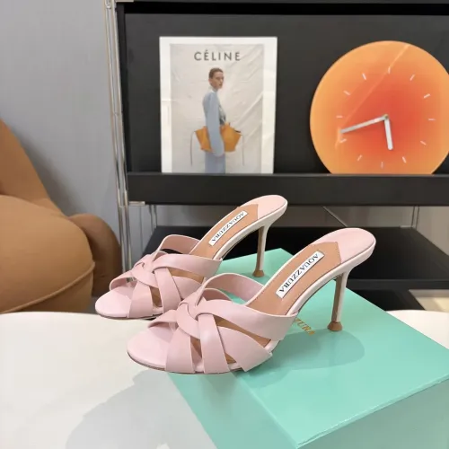 Replica AQUAZZURA Slippers For Women #1473026 $88.00 USD for Wholesale
