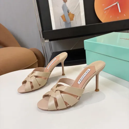 Wholesale AQUAZZURA Slippers For Women #1473027 $88.00 USD, Wholesale Quality Replica AQUAZZURA Slippers