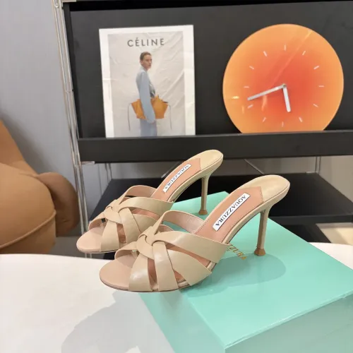 Replica AQUAZZURA Slippers For Women #1473027 $88.00 USD for Wholesale