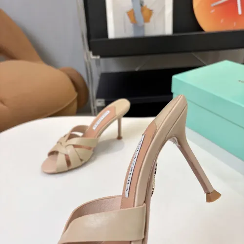 Replica AQUAZZURA Slippers For Women #1473027 $88.00 USD for Wholesale