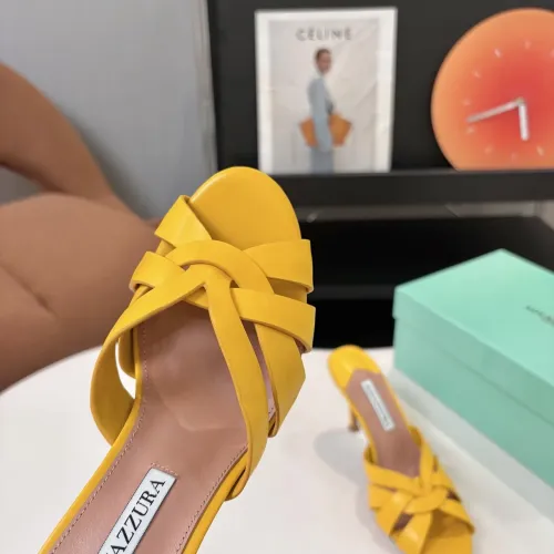 Replica AQUAZZURA Slippers For Women #1473028 $88.00 USD for Wholesale