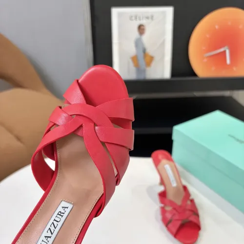 Replica AQUAZZURA Slippers For Women #1473029 $88.00 USD for Wholesale