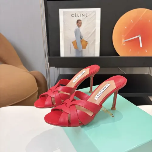 Replica AQUAZZURA Slippers For Women #1473029 $88.00 USD for Wholesale