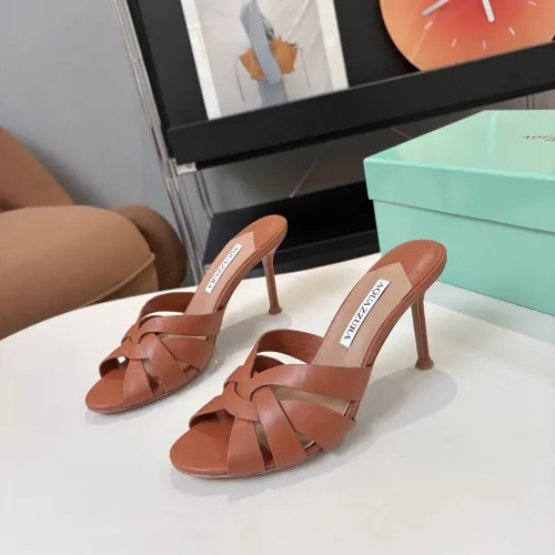 Wholesale AQUAZZURA Slippers For Women #1473030 $88.00 USD, Wholesale Quality Replica AQUAZZURA Slippers