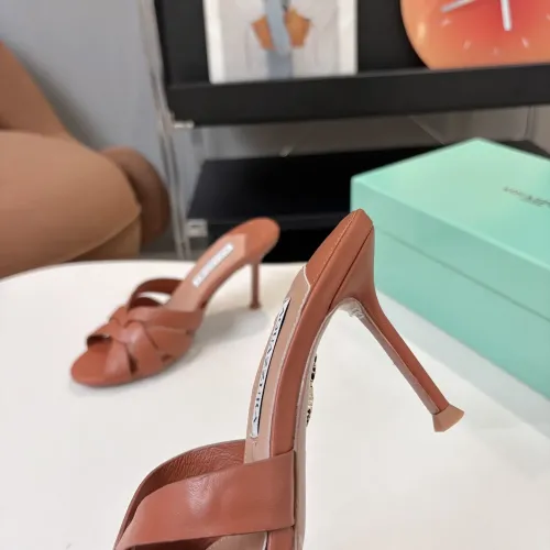 Replica AQUAZZURA Slippers For Women #1473030 $88.00 USD for Wholesale