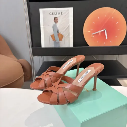 Replica AQUAZZURA Slippers For Women #1473030 $88.00 USD for Wholesale