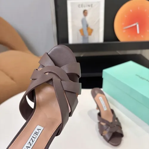 Replica AQUAZZURA Slippers For Women #1473031 $88.00 USD for Wholesale