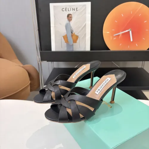 Replica AQUAZZURA Slippers For Women #1473032 $88.00 USD for Wholesale