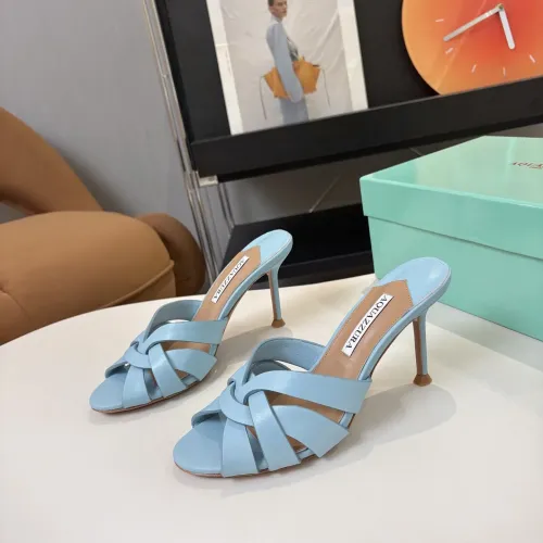 Wholesale AQUAZZURA Slippers For Women #1473033 $88.00 USD, Wholesale Quality Replica AQUAZZURA Slippers