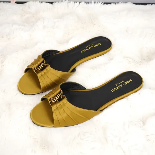 Wholesale Yves Saint Laurent YSL Slippers For Women #1473076 $85.00 USD, Wholesale Quality Replica Yves Saint Laurent YSL Slippers
