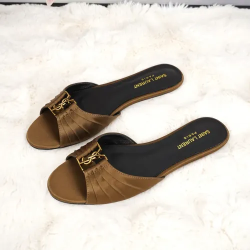 Wholesale Yves Saint Laurent YSL Slippers For Women #1473077 $85.00 USD, Wholesale Quality Replica Yves Saint Laurent YSL Slippers