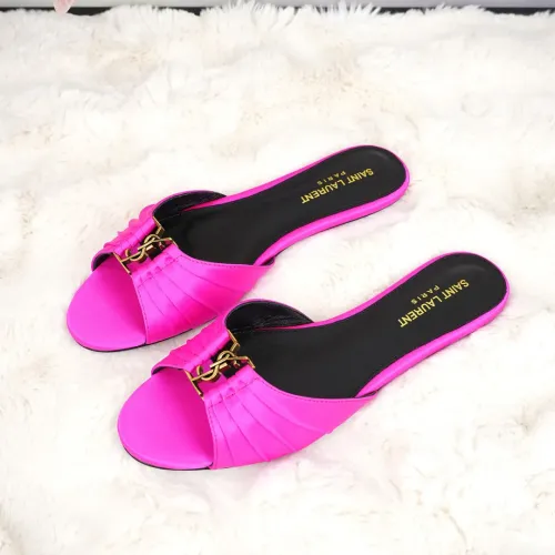 Wholesale Yves Saint Laurent YSL Slippers For Women #1473078 $85.00 USD, Wholesale Quality Replica Yves Saint Laurent YSL Slippers