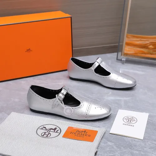 Replica Hermes Flat Shoes For Women #1473193 $112.00 USD for Wholesale