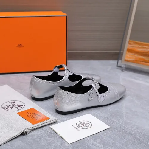 Replica Hermes Flat Shoes For Women #1473193 $112.00 USD for Wholesale