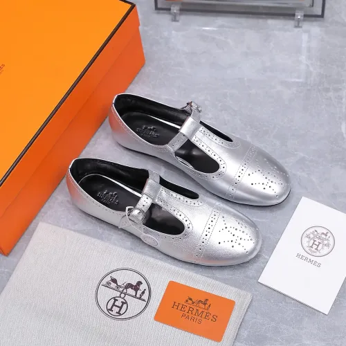 Replica Hermes Flat Shoes For Women #1473193 $112.00 USD for Wholesale