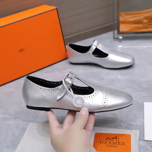 Replica Hermes Flat Shoes For Women #1473193 $112.00 USD for Wholesale