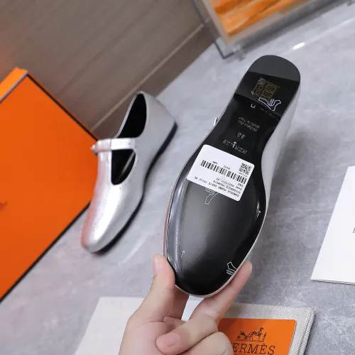 Replica Hermes Flat Shoes For Women #1473193 $112.00 USD for Wholesale
