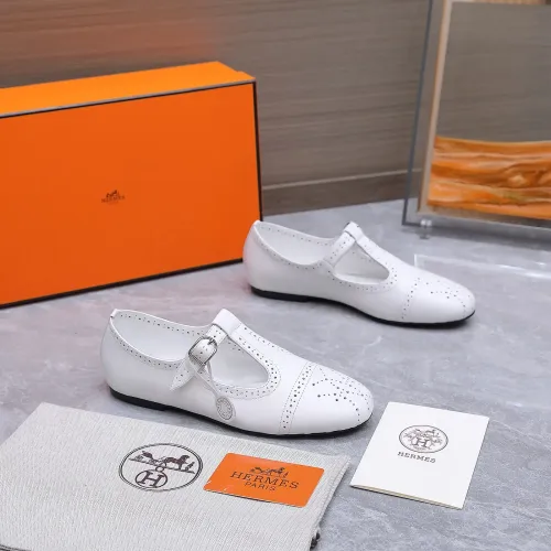 Replica Hermes Flat Shoes For Women #1473194 $112.00 USD for Wholesale