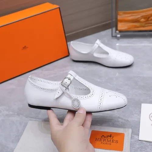 Replica Hermes Flat Shoes For Women #1473194 $112.00 USD for Wholesale