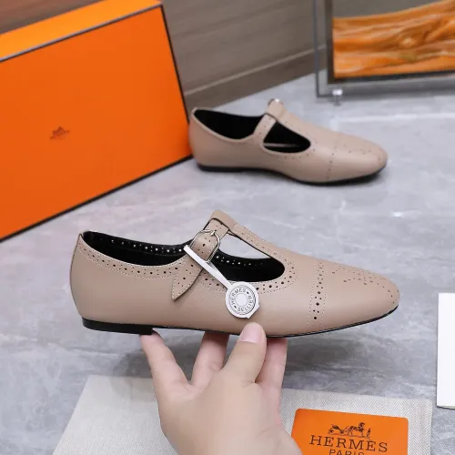 Replica Hermes Flat Shoes For Women #1473195 $112.00 USD for Wholesale