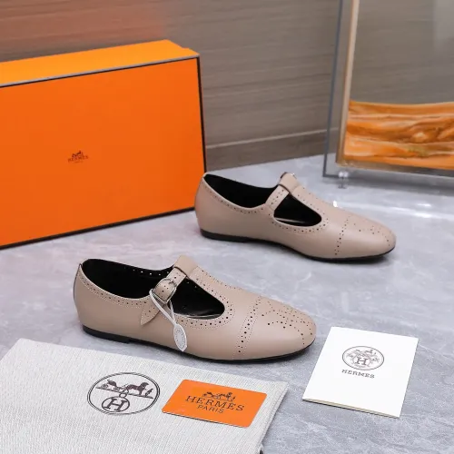 Replica Hermes Flat Shoes For Women #1473195 $112.00 USD for Wholesale
