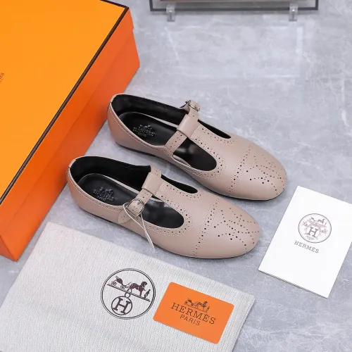 Replica Hermes Flat Shoes For Women #1473195 $112.00 USD for Wholesale