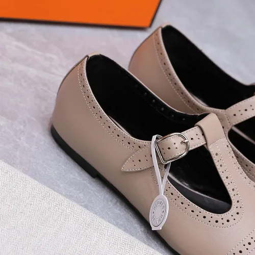 Replica Hermes Flat Shoes For Women #1473195 $112.00 USD for Wholesale