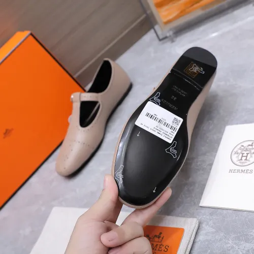 Replica Hermes Flat Shoes For Women #1473195 $112.00 USD for Wholesale