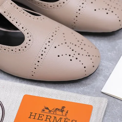 Replica Hermes Flat Shoes For Women #1473195 $112.00 USD for Wholesale