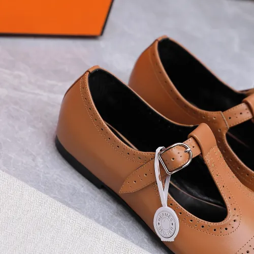 Replica Hermes Flat Shoes For Women #1473196 $112.00 USD for Wholesale