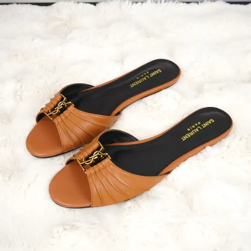 Wholesale Yves Saint Laurent YSL Slippers For Women #1473288 $85.00 USD, Wholesale Quality Replica Yves Saint Laurent YSL Slippers