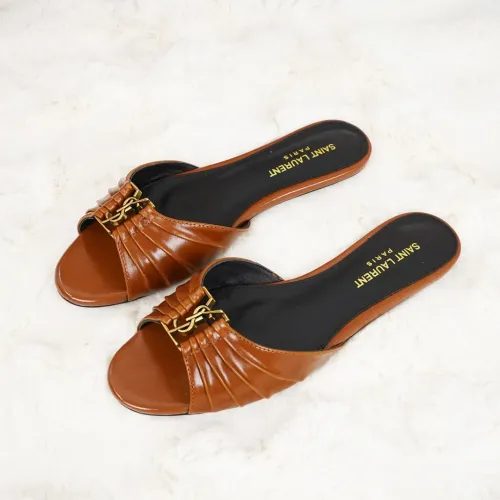 Wholesale Yves Saint Laurent YSL Slippers For Women #1473302 $85.00 USD, Wholesale Quality Replica Yves Saint Laurent YSL Slippers