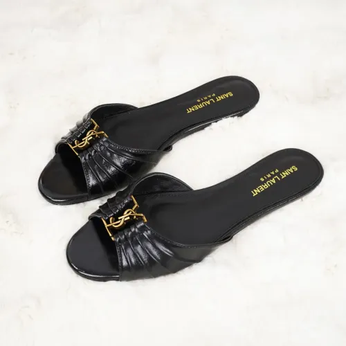Wholesale Yves Saint Laurent YSL Slippers For Women #1473304 $85.00 USD, Wholesale Quality Replica Yves Saint Laurent YSL Slippers