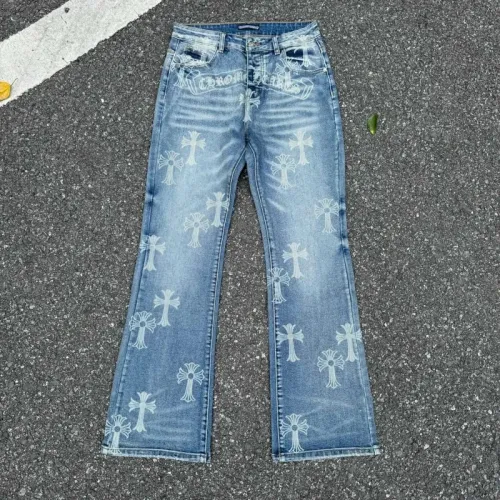 Wholesale Chrome Hearts Jeans For Unisex #1473316 $64.00 USD, Wholesale Quality Replica Chrome Hearts Jeans